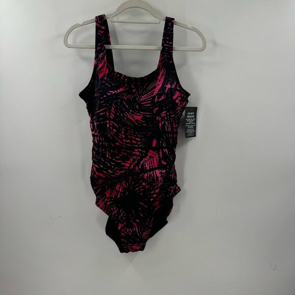 NWT Swimsuits for all pink and black one piece swimsuit - Picture 1 of 7